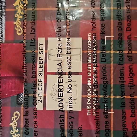 Savage X Fenty Men's Flannel Feels Sleep 2-Piece Set - Dove White Plaid SZ XXXL - Picture 10 of 11